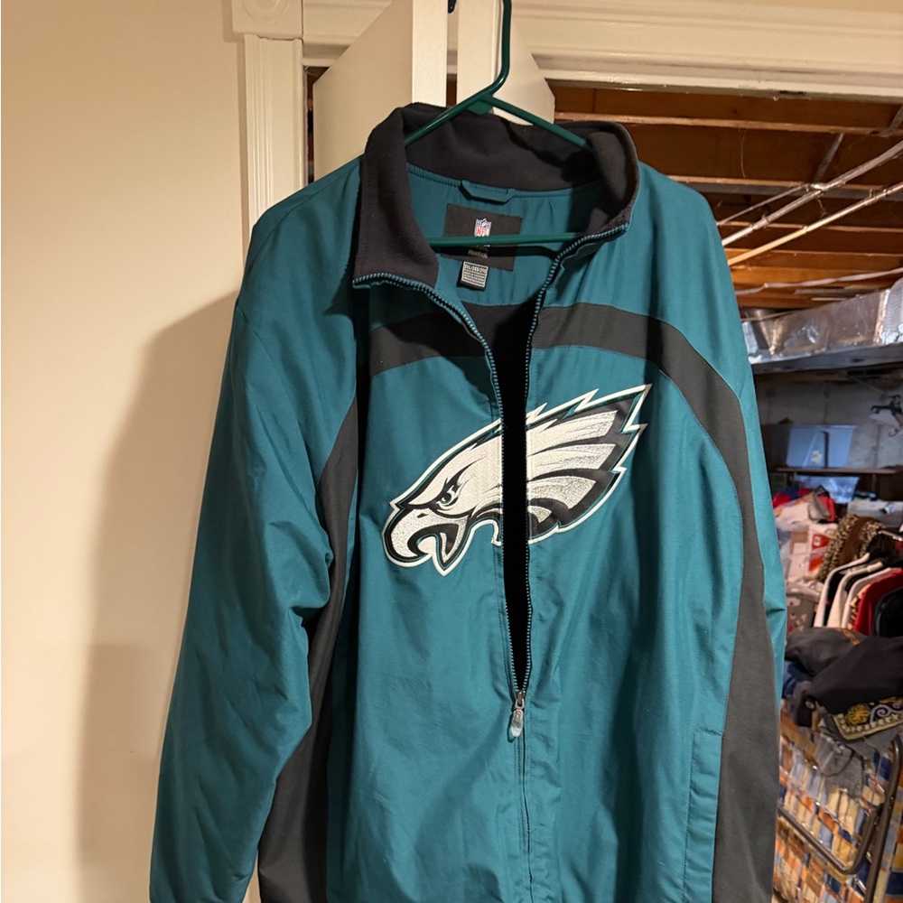 Reebok Teal and Black Performance Jacket